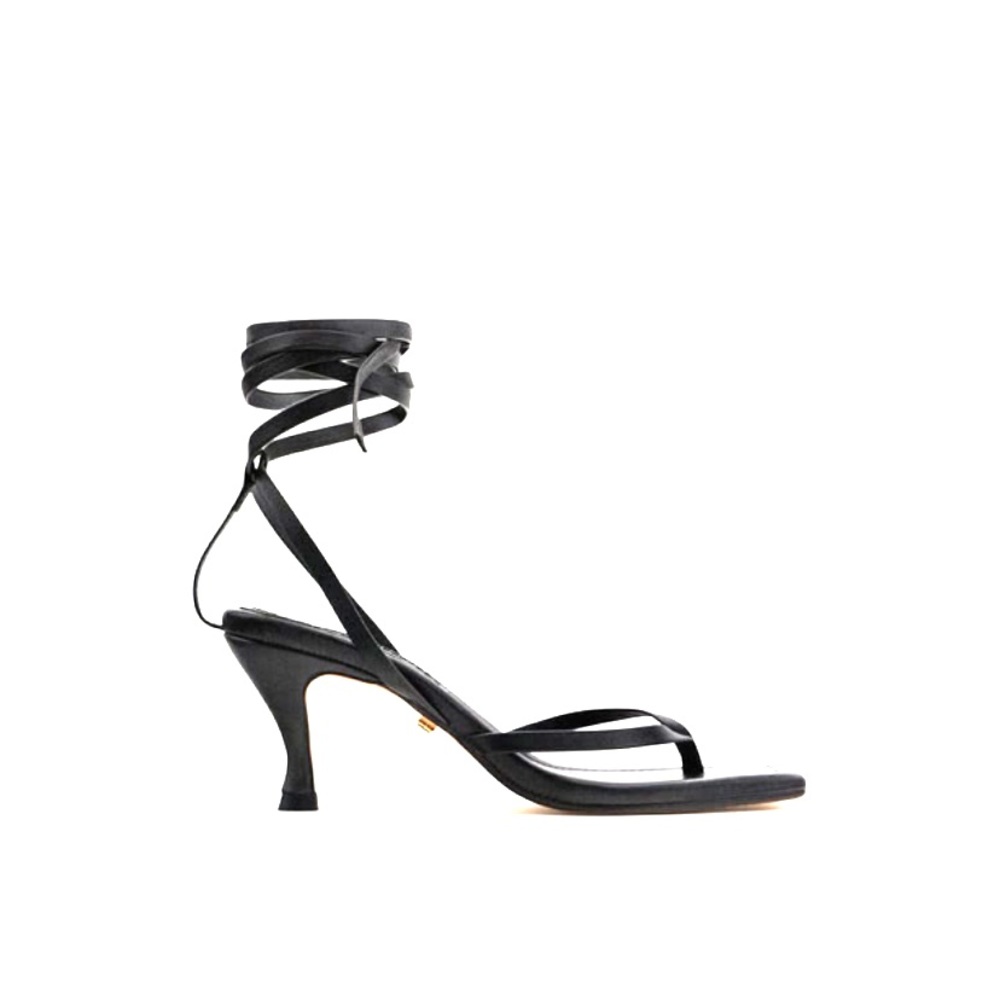 Brand New Zara Lace up Square Toe Sandals